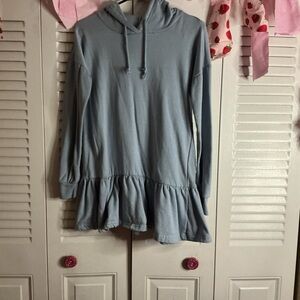 Rue21 Cozy Collection Sky Blue Hoodie dress